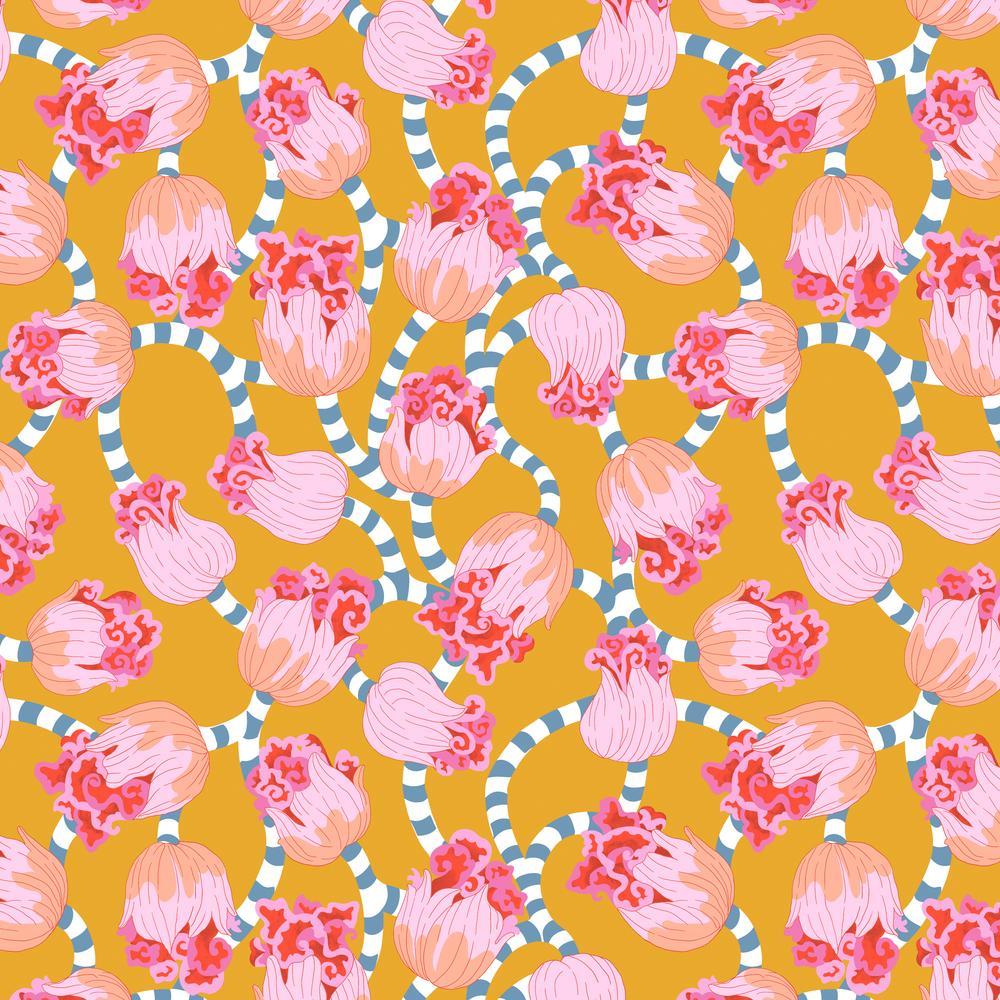 Dancing Swirl - Mustard