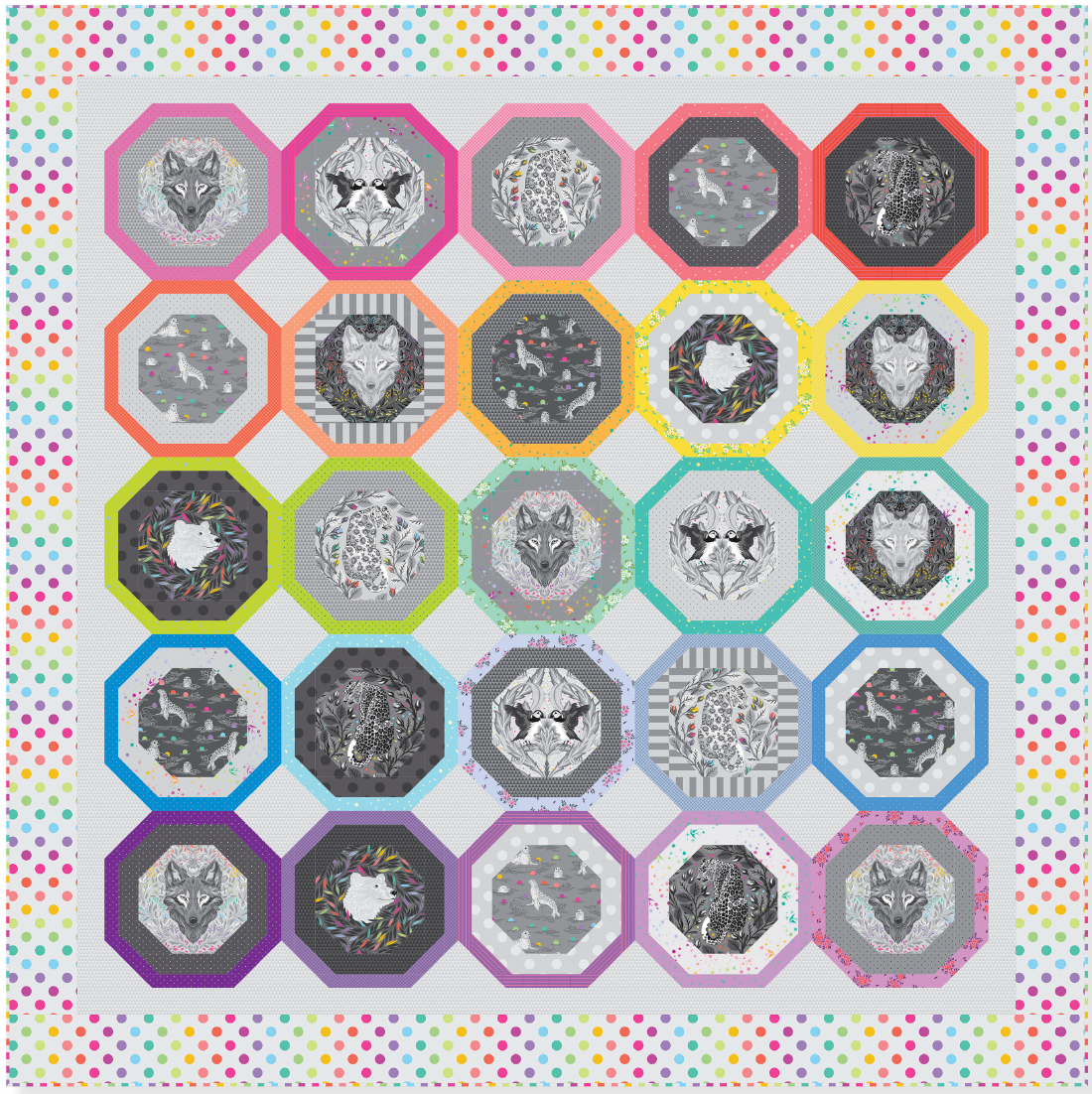 Graywork Quilt Kit - Light