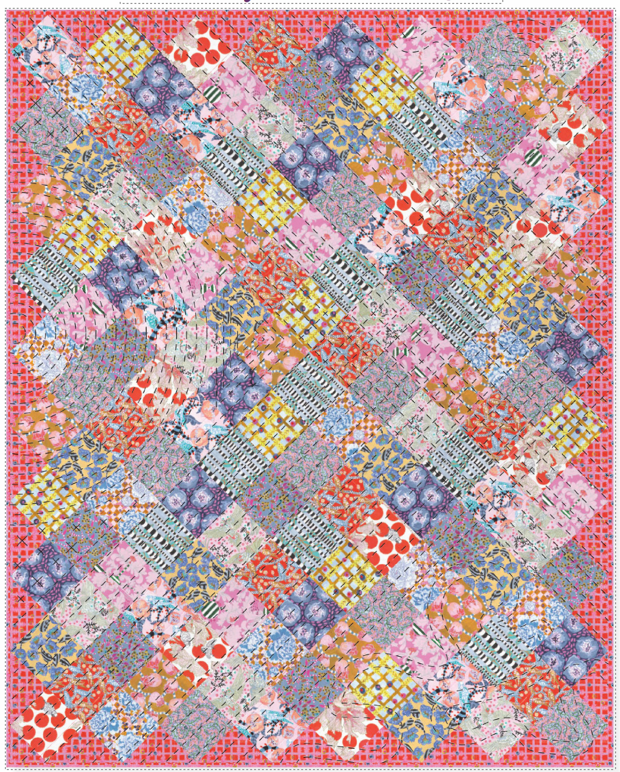 Blueberry Dance Floor Quilt kit