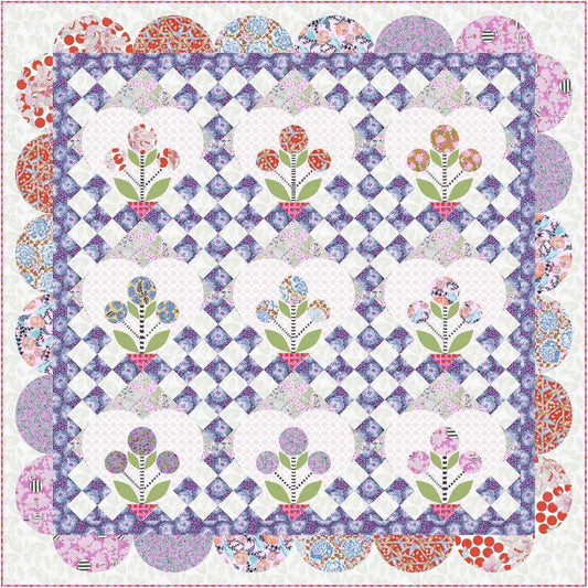 Budgies and Bouquets Quilt kit