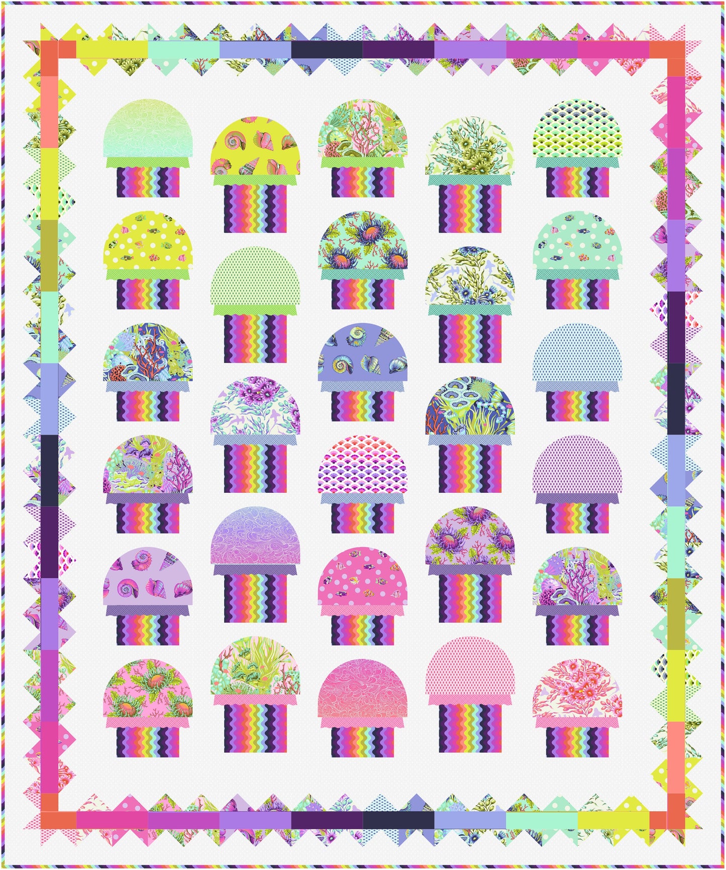 Jellyfishing Quilt Kit