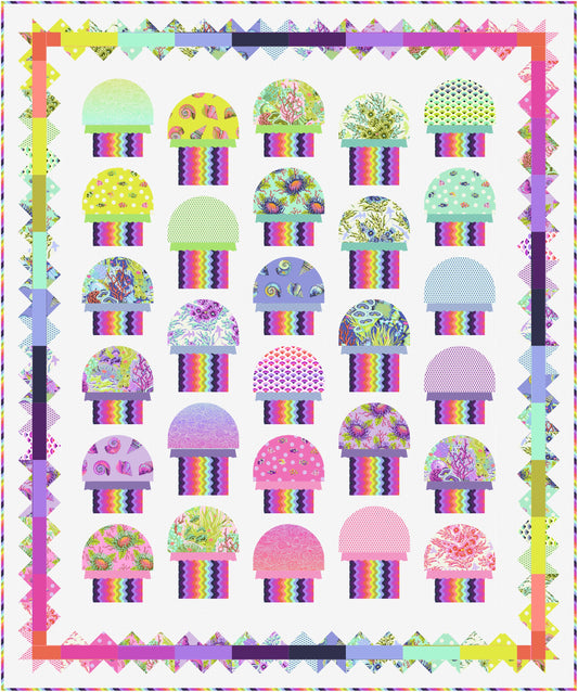 Jellyfishing Quilt Kit