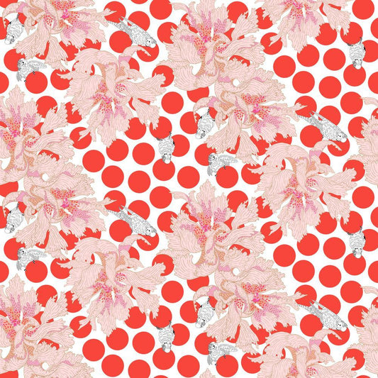 Spotty Peony - Vermillion