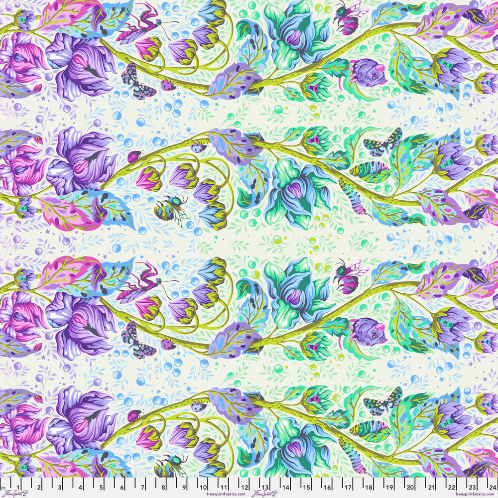Grow Up in Daybreak by Tula Pink, Down to Earth cotton fabric.
