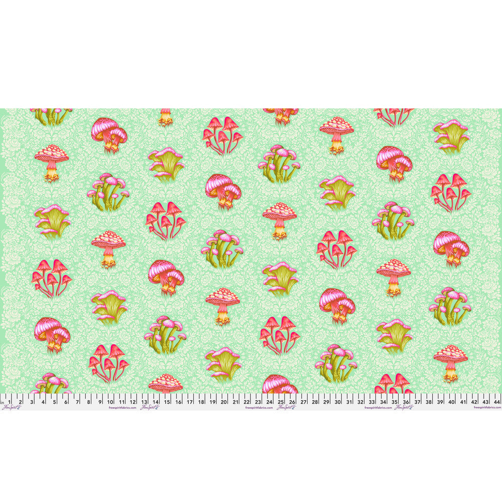 Morel Support in Afterglow by Tula Pink, Down to Earth cotton fabric, full-width design.