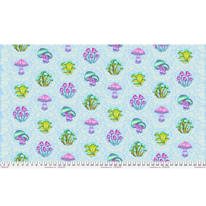 Morel Support in Daybreak by Tula Pink, Down to Earth cotton fabric, full-width design.