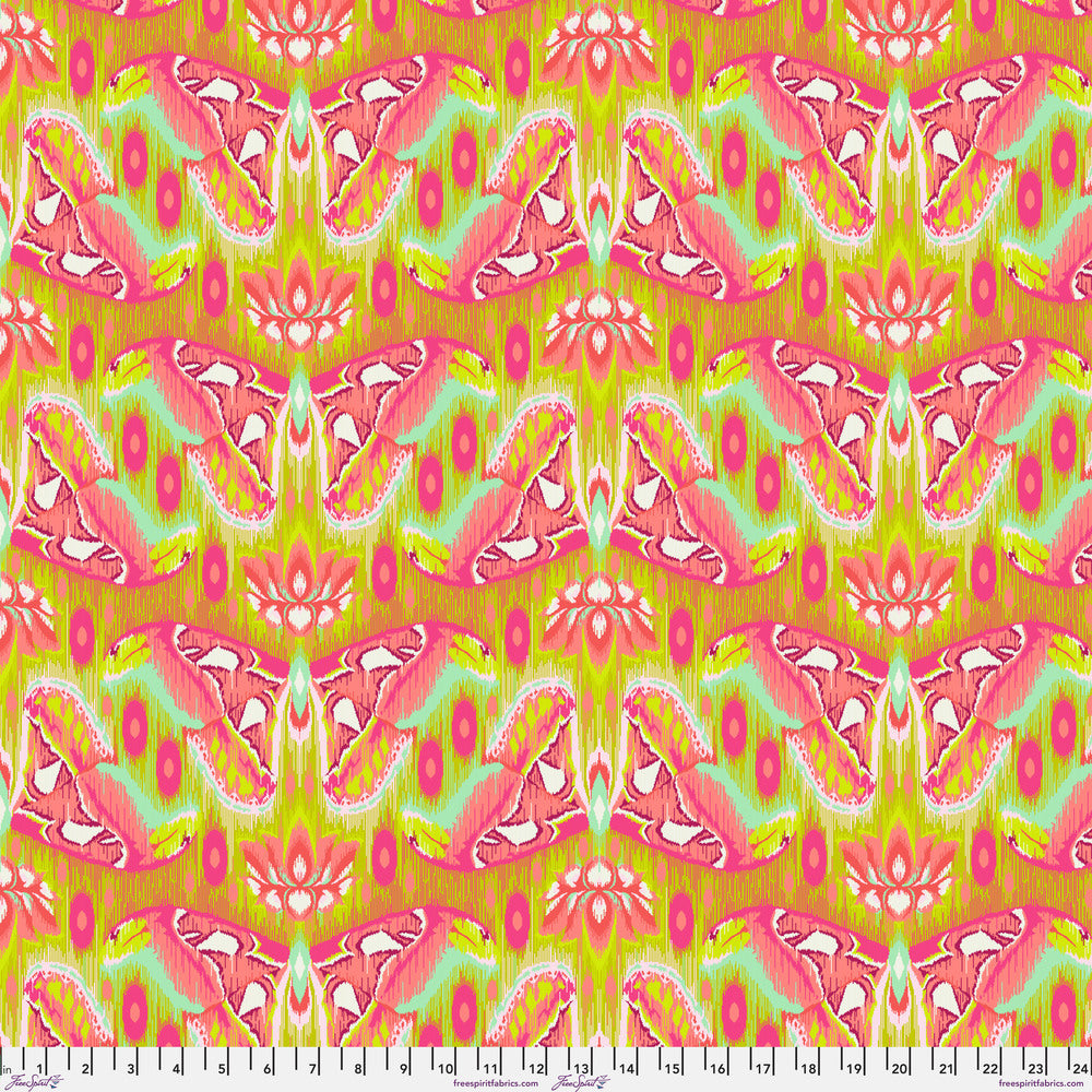 Prior Mothorization in Afterglow by Tula Pink, Down to Earth cotton fabric.