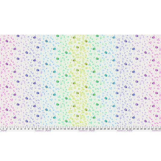 Spot On in Daybreak by Tula Pink, Down to Earth cotton fabric, full-width design.