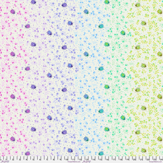 Spot On in Daybreak by Tula Pink, Down to Earth cotton fabric.