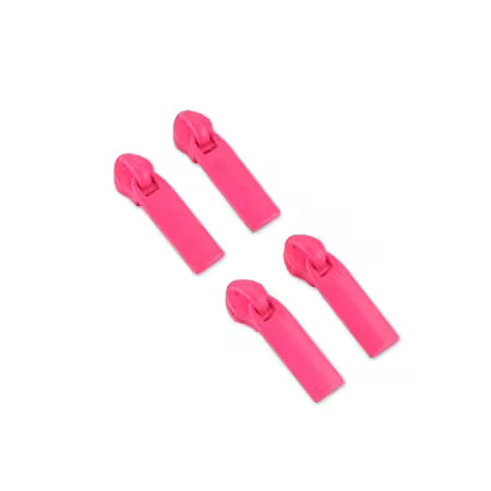 Neon #5 Rectangle Zipper Pulls (Multiple Colors)