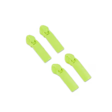Neon #5 Rectangle Zipper Pulls (Multiple Colors)
