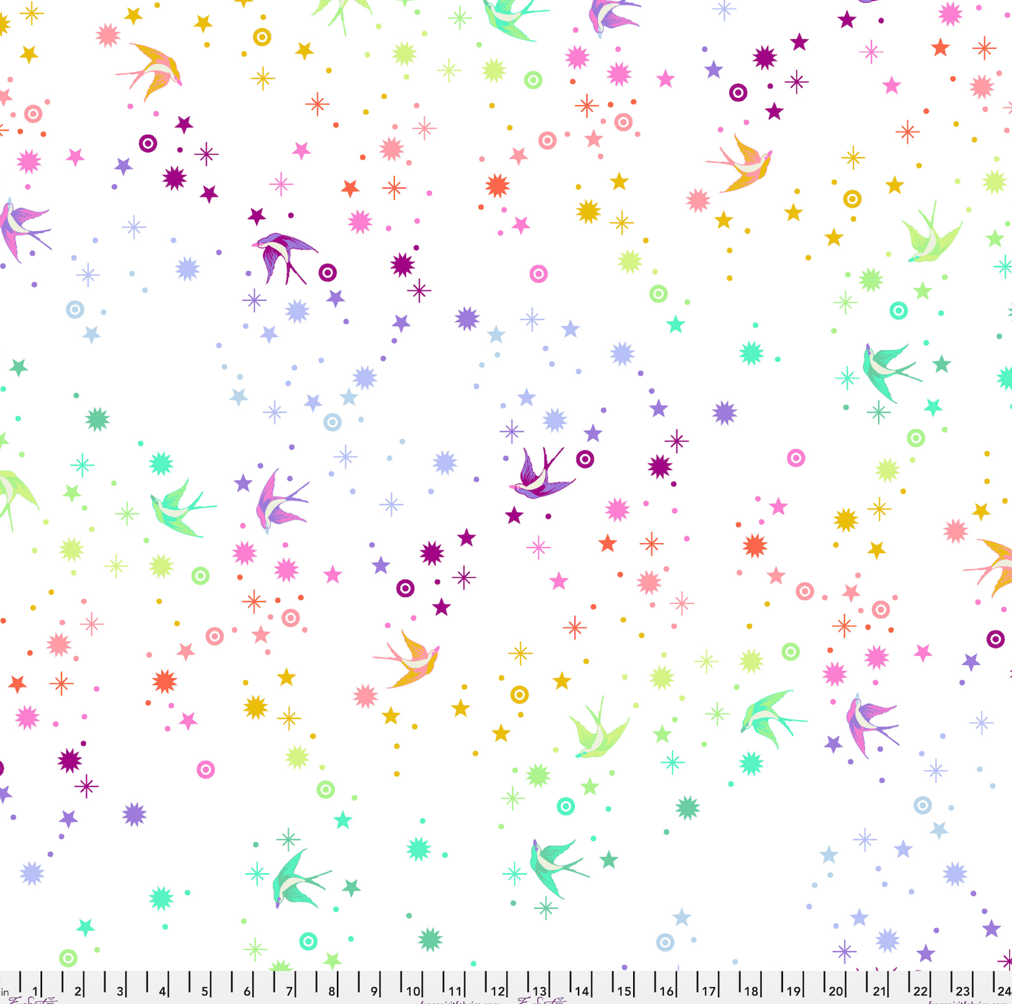 Fairy Dust - 60" Minky Backing - White