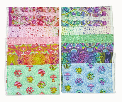 The 12 Down to Earth fabrics included in the 36-fabric mega bundle.