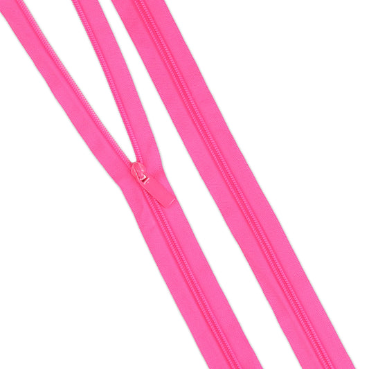 Neon Pink Zipper - 3 Yard Pack