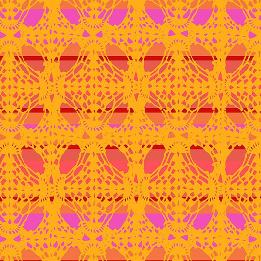 Lace in Daffodil - Chrysanthemum by Alison Glass - PREORDER RELEASES NOVEMBER 2023 - A-876-O