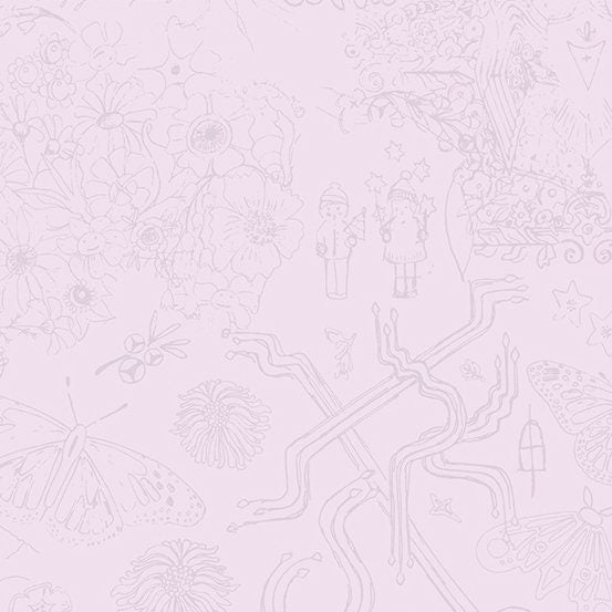 Sketch in Whisper - Chrysanthemum by Alison Glass - PREORDER RELEASES NOVEMBER 2023 - A-879-P