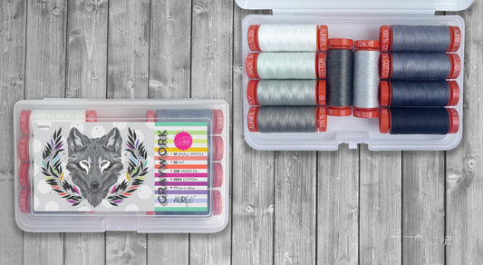Graywork Thread Collection – 10 Small Spools (50wt Cotton)